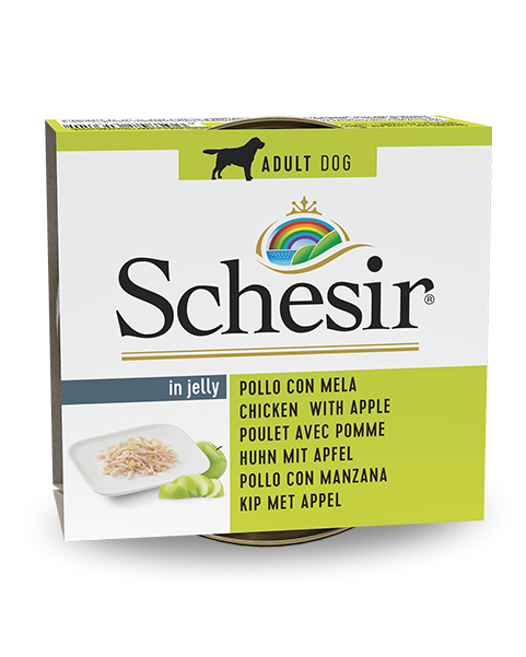 Schesir Pollo Con Mela Cibo Umido Cani Adulti Lattina 150 g