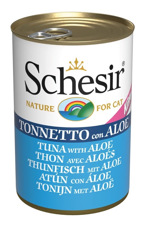 Schesir Tonnetto Con Aloe Cibo Umido Per Gattini Lattina 140g
