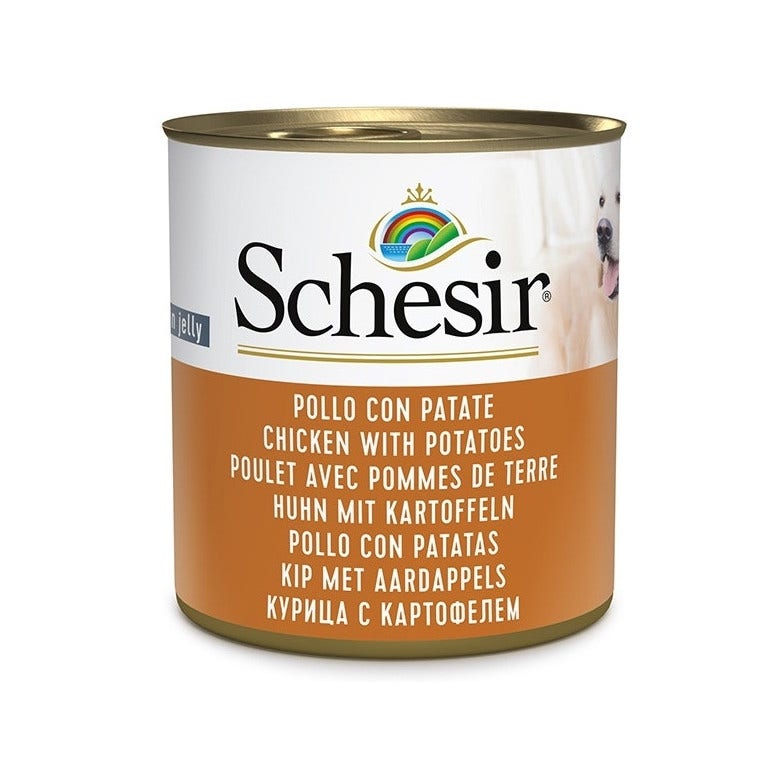 Schesir Pollo Con Patate Cibo Umido Cani Adulti Lattina 285g