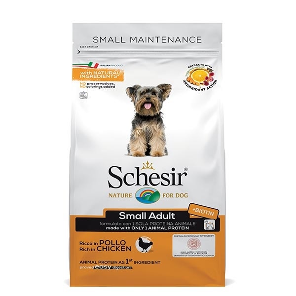 Schesir Ricco In Pollo Cibo Secco Cani Adulti Taglia Piccola Sacco 2 Kg