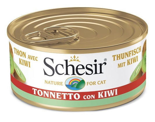 Schesir Tonnetto Con Kiwi Cibo Umido Gatti Adulti Lattina 75