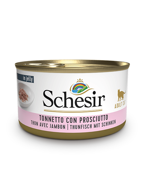 Schesir Tonnetto Con Prosciutto Lattina Cibo Umido Gatto Adulto 85 g