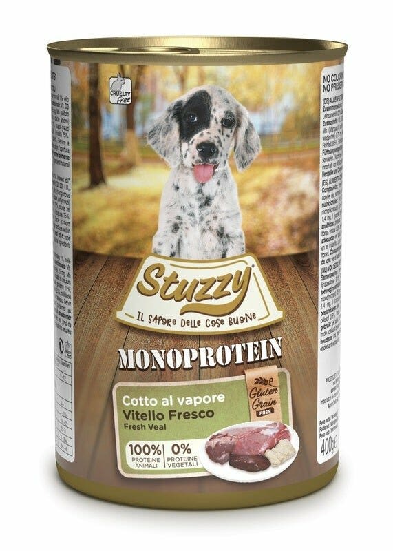 Stuzzy Monoprotein Al Vitello Per Cuccioli Barattolo 400g