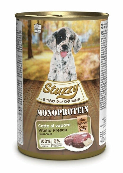 Stuzzy Monoprotein Al Vitello Per Cuccioli Barattolo 400g