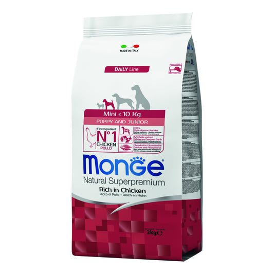MONGE DOG PUPPY MINI 3 KG.