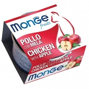 Monge Fruits Pollo Con Mela Cibo Umido Per Gatti Adulti 80g