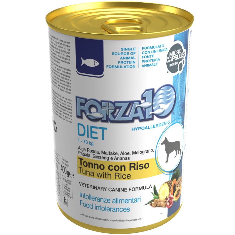 Forza10 Diet Tonno E Riso Cibo Umido Cani Adulti Barattolo 400g