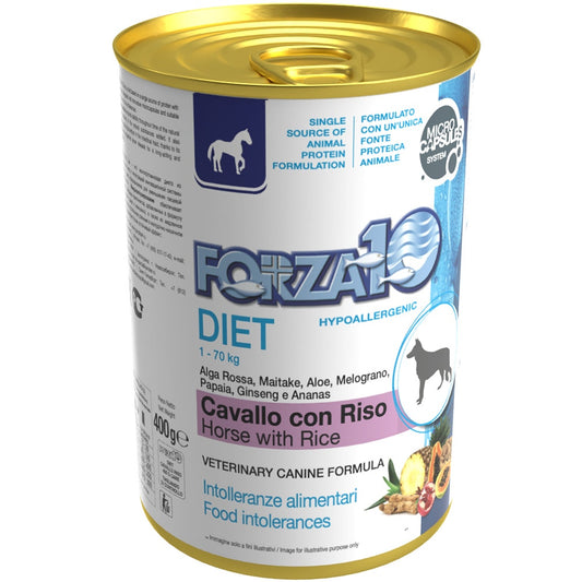 Forza10 Diet Cavallo E Riso Cibo Umido Cani Adulti Barattolo 400g