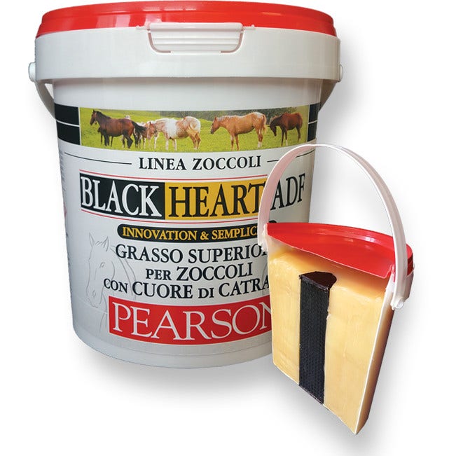 Black Heart Grasso Con Cuore Di Catrame Vegetale Di Pino Per Zoccoli Equini 1 Litro