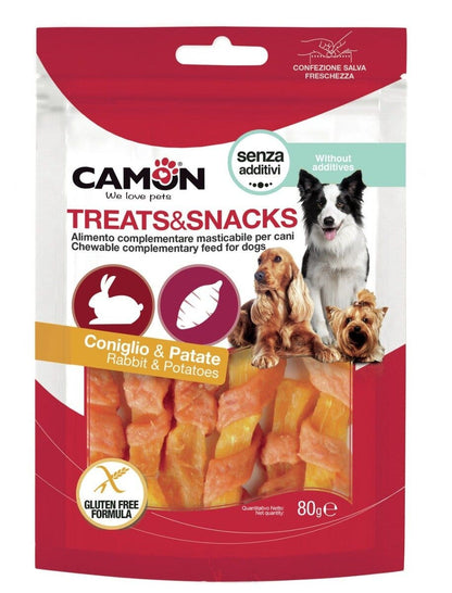 Camon Strips Di Coniglio E Patata Dolce Per Cani 80g 11cm