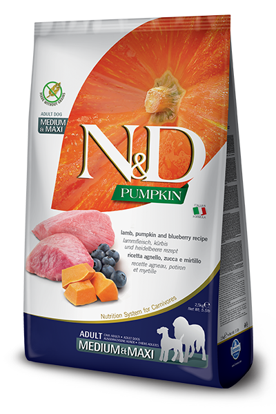 Farmina N&D Pumpkin Agnello E Zucca Cani Adulti Taglia Media E Grande Sacco 2,5kg