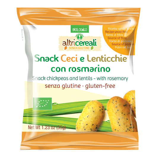 ALTRICEREALI Snack Ceci Lenticchie Rosmarino 35g