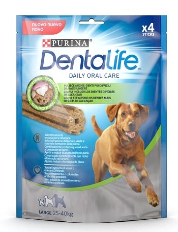 Purina Dentalife Snack Daily Oral Care Per Cani 25 - 40kg Taglia Large 4 Stick