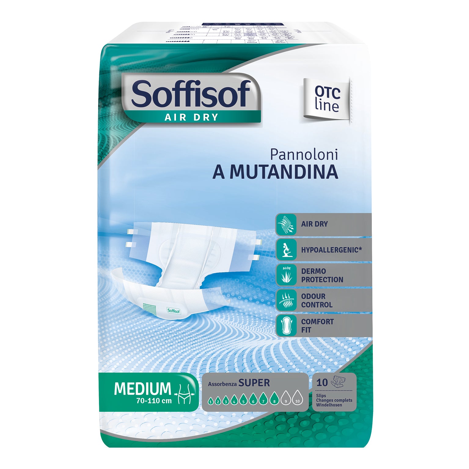 SOFFISOF AIRDRY MUT MED 10P 1031