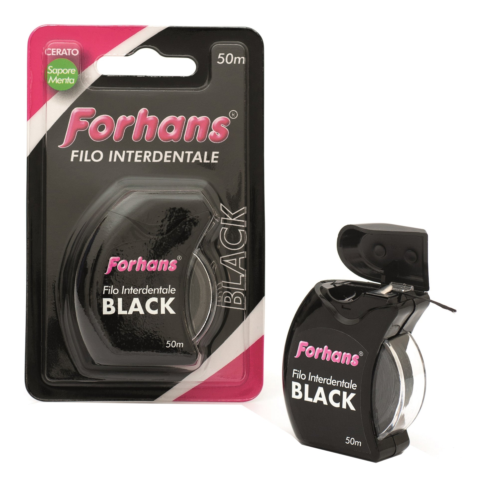 FORHANS Filo Interdentale Black 50m