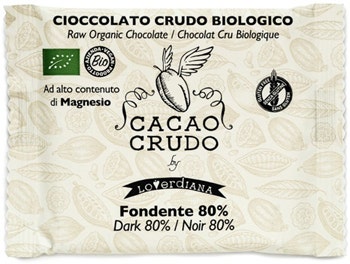 Cioccolato Crudo Bio Fondente 80% 30g