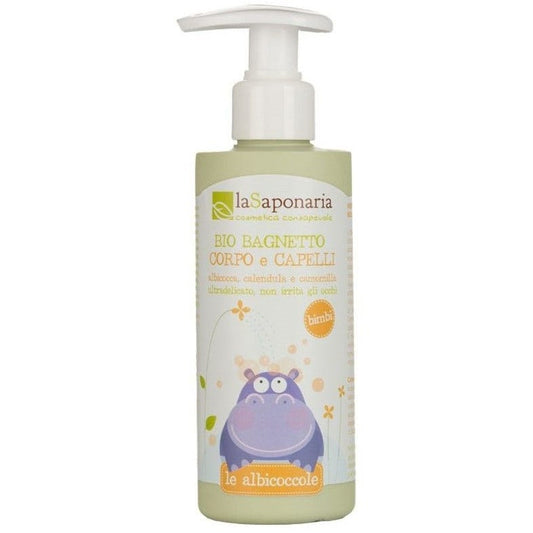 La Saponaria Bio Le Albicoccole Bagnetto Corpo/Capelli No Lacrime 200ml