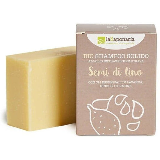 La Saponaria Shampoo Solido Ai Semi Di Lino 100g