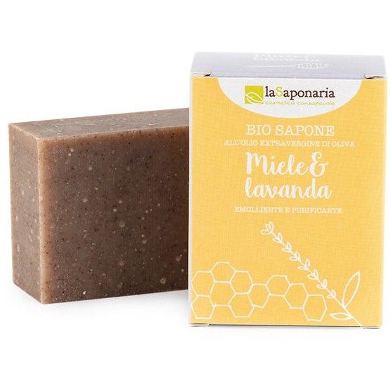 La Saponaria Bio Sapone Miele/Lavanda 100g