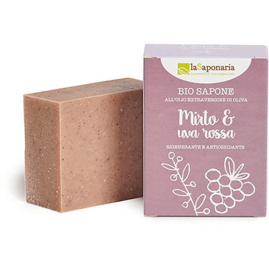 La Saponaria Bio Sapone Mirto/Uva Rossa 100g