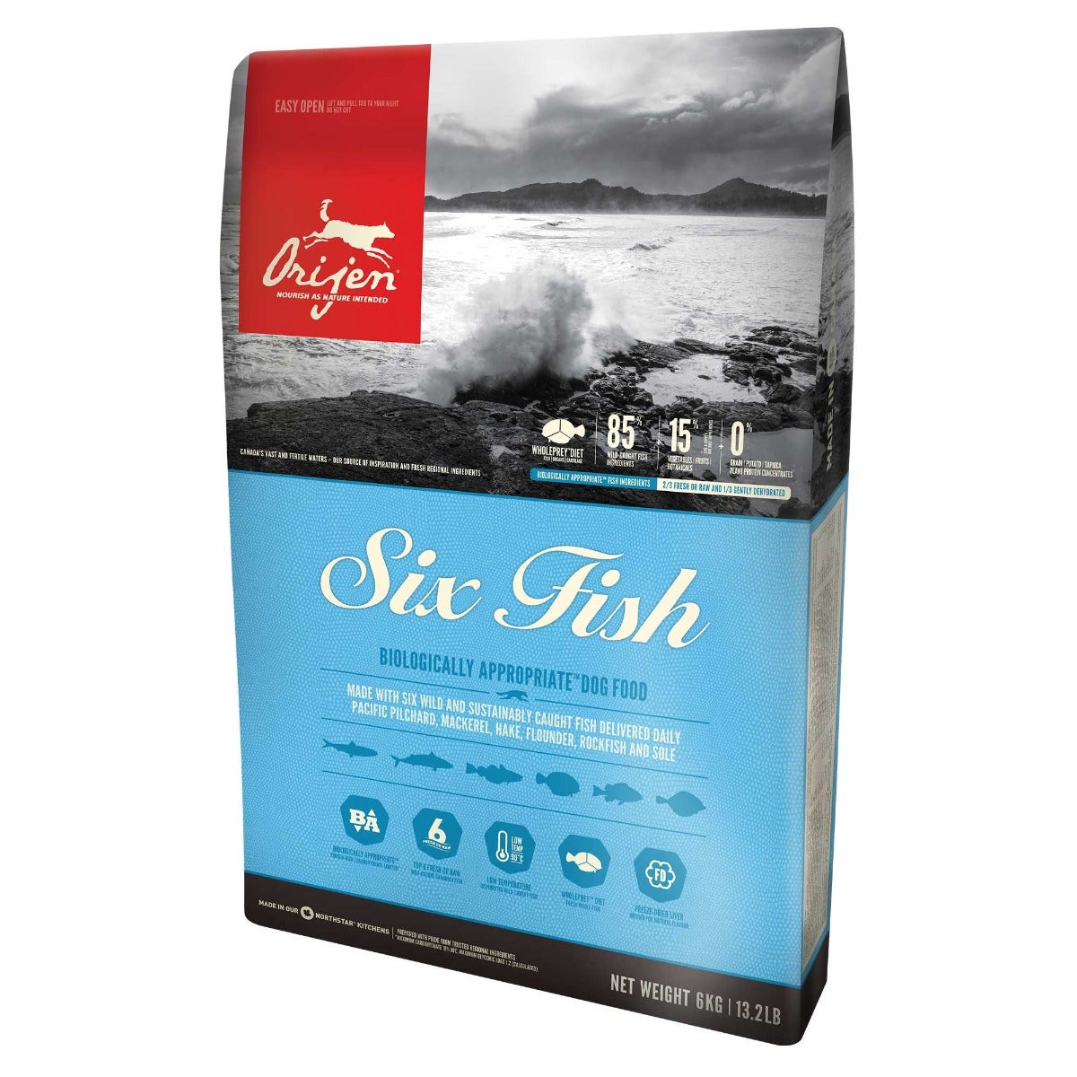 Orijen Six Fish Crocchette Di Pesce Per Cani Sacco 11,4kg