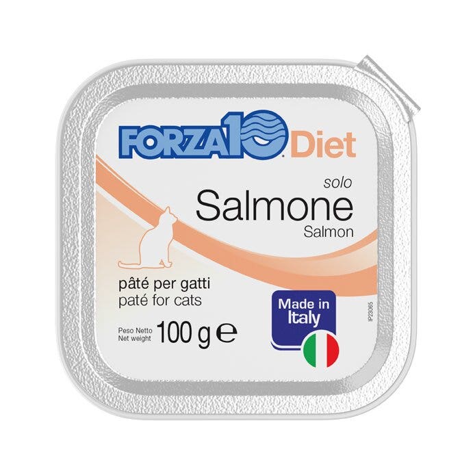 Forza10 Solo Diet Salmone Paté Per Gatti Adulti Vaschetta 100g