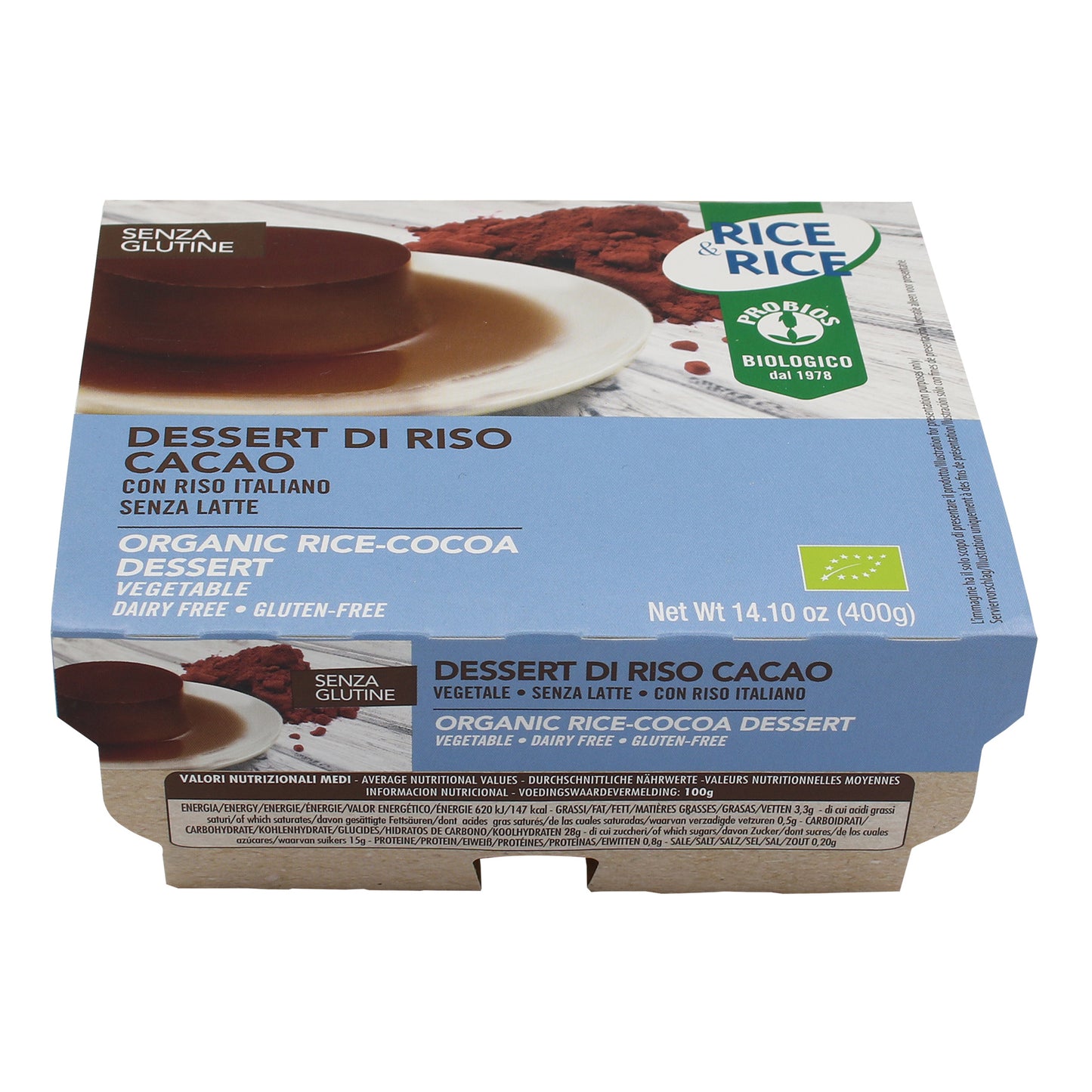 RICE & RICE Dessert Riso Cacao 4x100g