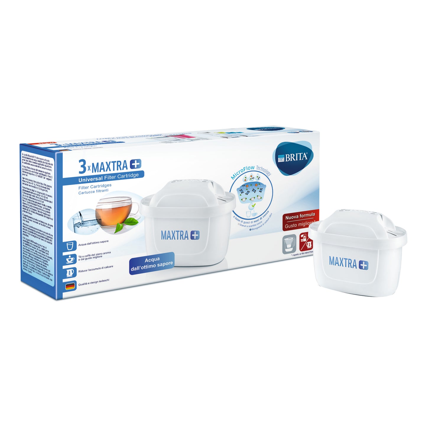Brita Filtri Maxtra+ Pack 3 Filtri Caraffa Filtrante 3 Mesi