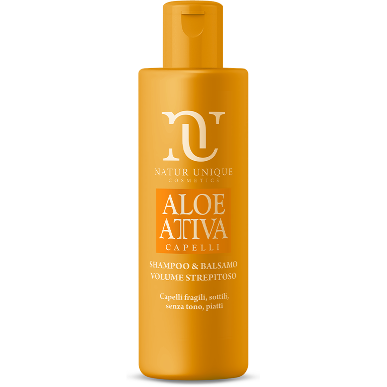 Natur Unique Aloe Attiva Shampoo Balsamo Volume Strepitoso 250ml