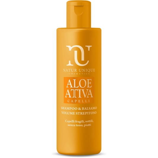 Natur Unique Aloe Attiva Shampoo Balsamo Volume Strepitoso 250ml