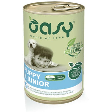 Oasy Wet Dog Lifestage Patè Cibo Umido Cuccioli Lattina 400g