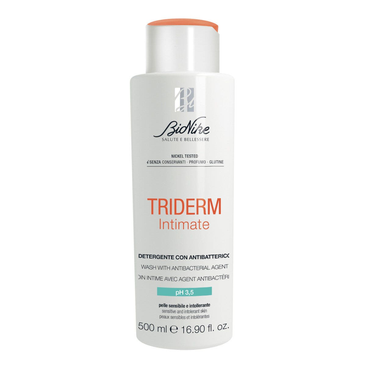 BioNike Triderm Intimate Detergente Intimo Con Antibatterico 500ml