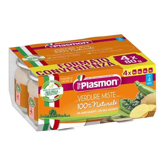 PLASMON VERDURE MISTE 4X80G