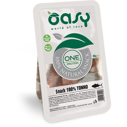 Oasy Snack Dog One Protein Snack Naturale Al Tonno Cani 80g