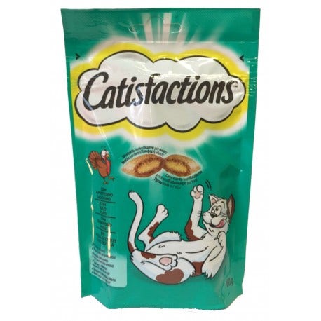 Catisfaction Snack Al Tacchino Per Gatti Bustina 60g