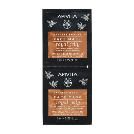 Apivita Express Beauty Maschera Viso Rassodante E Rivitalizzante 2x8ml