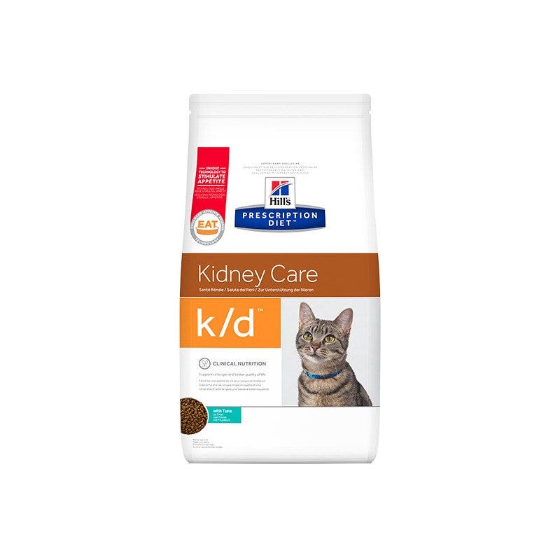 Hill's Prescription Diet K/D Kidney Care Con Tonno Cibo Secco Per Gatti 400g