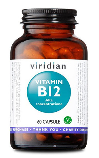 VIRIDIAN VITAMIN B12 ALTA CONCENTRAZIONE 60 CAPSULE