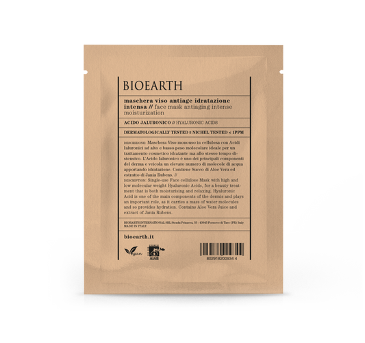 Bioearth Maschera Viso Antiage Idratazione Intensa 15ml