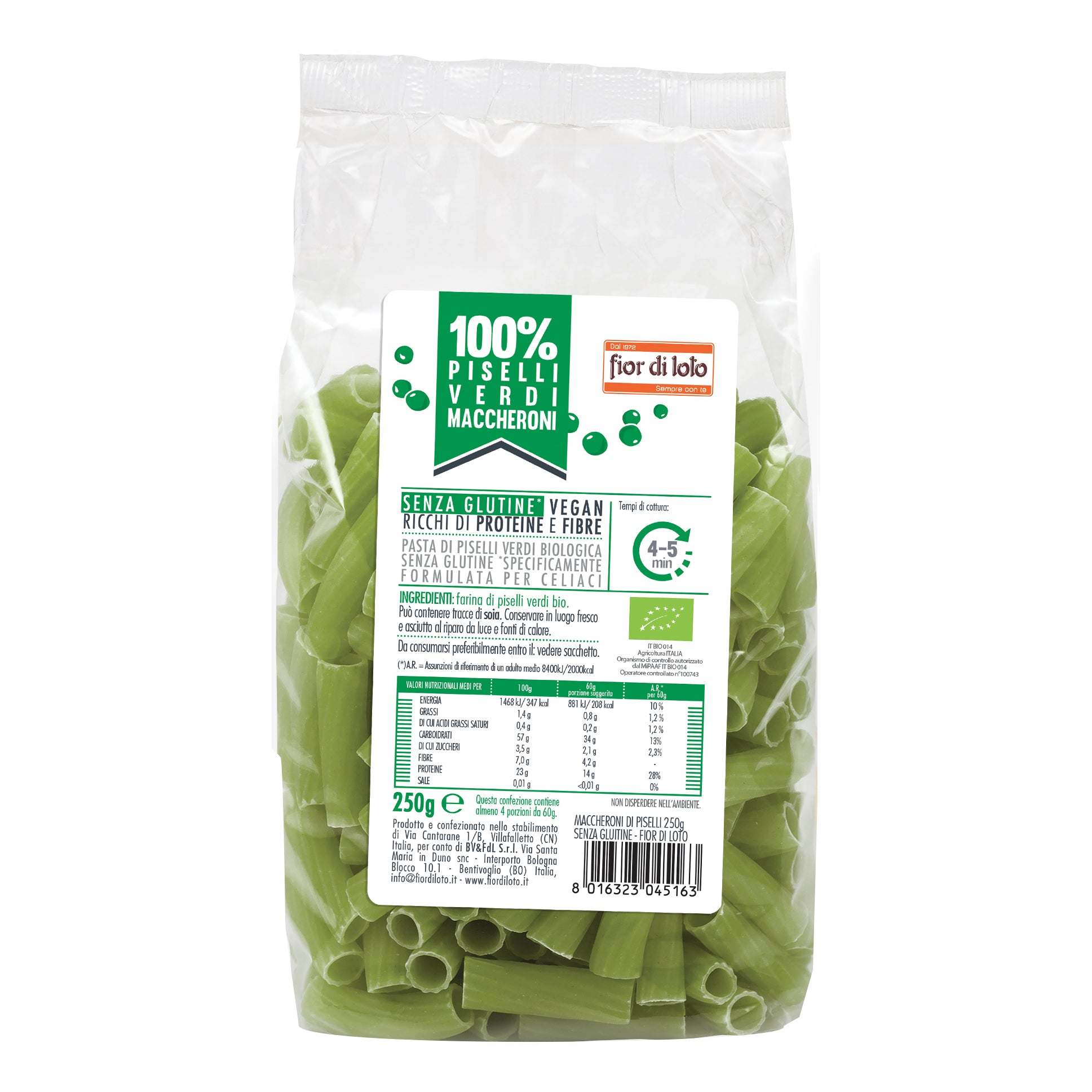 FIOR DI LOTO Maccheroni Piselli 250g