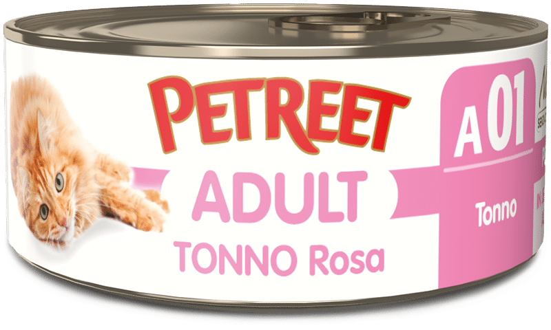 Petreet Tonno Rosa Gatto Adulto Barattolo140g