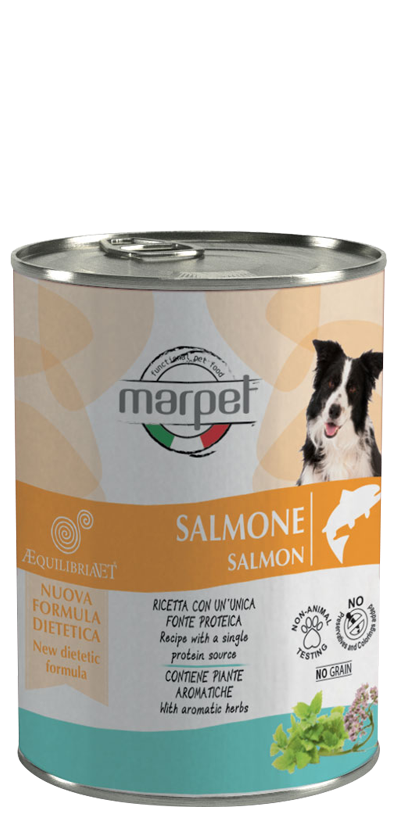 Marpet Aequilibriavet Dog Salmone Cibo Umido Per Cani Adulti Scatoletta 400g