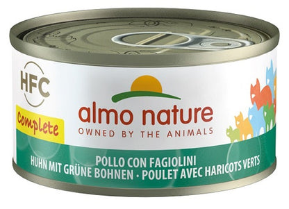 Almo Nature HFC Complete Cibo Umido Pollo E Fagiolini Per Gatti Adulti Lattina 70g