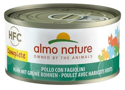 Almo Nature HFC Complete Cibo Umido Pollo E Fagiolini Per Gatti Adulti Lattina 70g