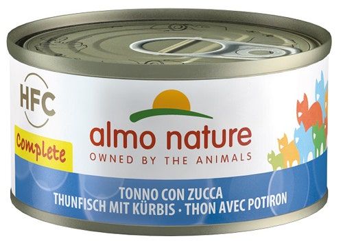 Almo Nature HFC Complete Tonno Con Zucca Cibo Umido Per Gatti Adulti Lattina 70g