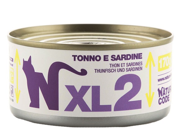 Natural Code XL2 Per Gatti Adulti Tonno E Sardine 170g