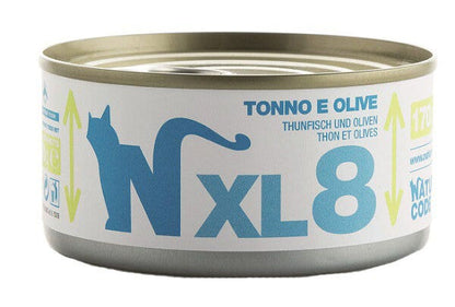 Natural Code XL8 per Gatti Adulti Tonno e Olive 170g