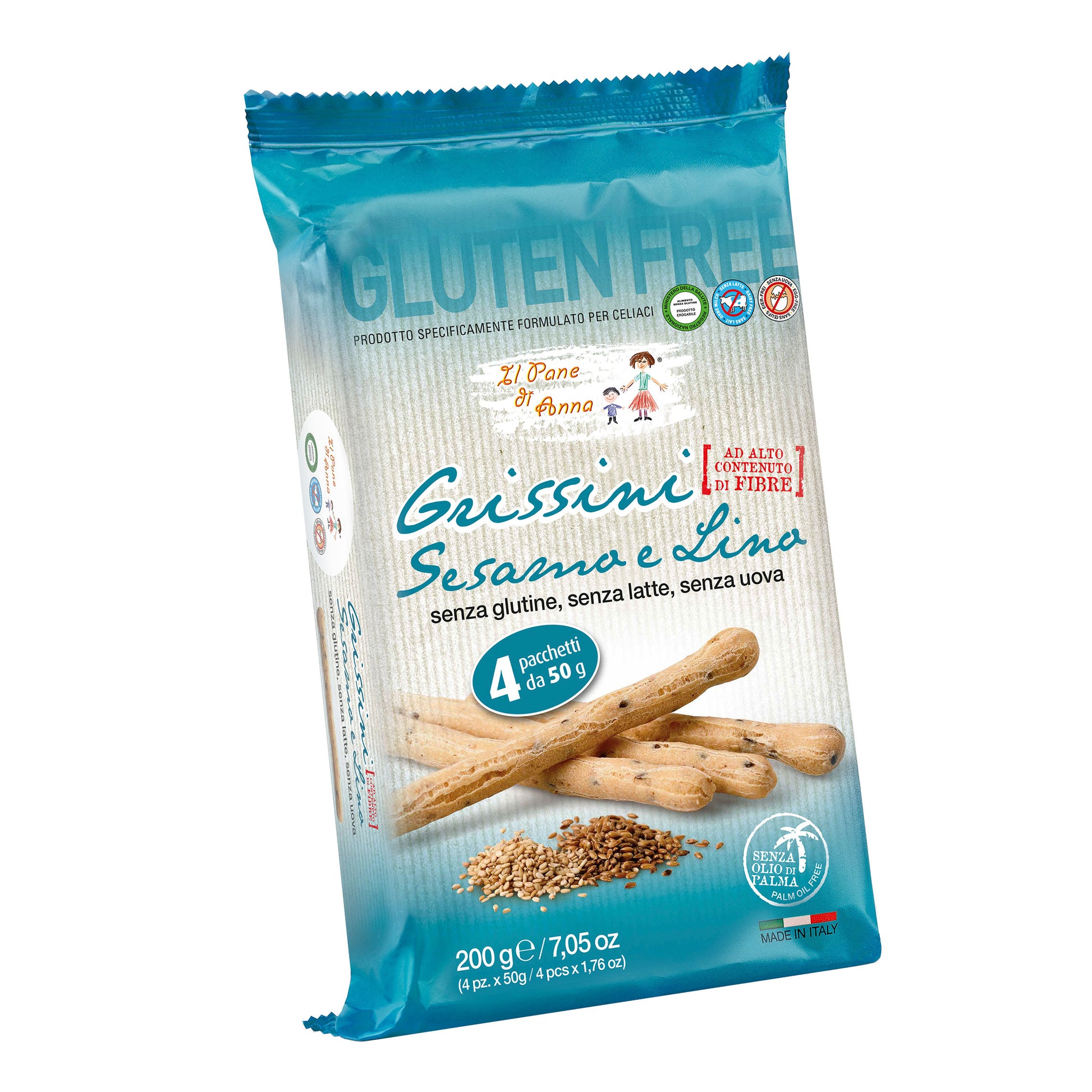 PANE ANNA Grissini Sesamo e Lino 200g