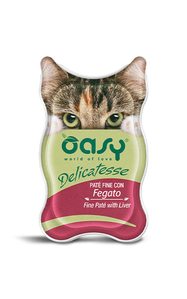 Oasy Wet Cat Delicatessse Patè Con Fegato Per Gatti 85g
