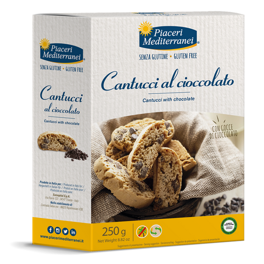 PIACERI MEDITERRANEI Cantucci al Cioccolato 250g